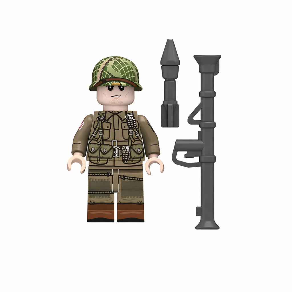 WW2 US Army 101st Airborne Division Bazuca Minifigure