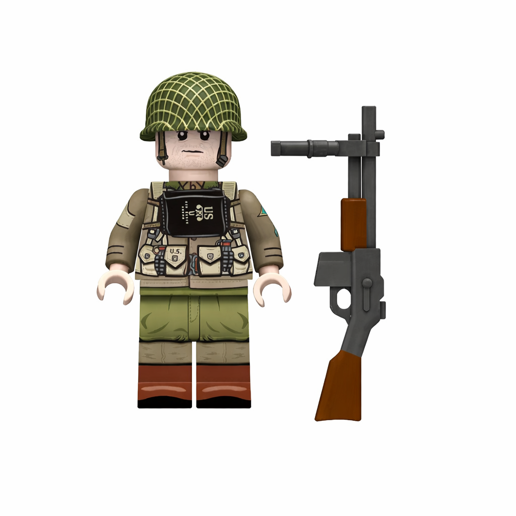 WW2 US Army Ranger BAR Gun Minifigure