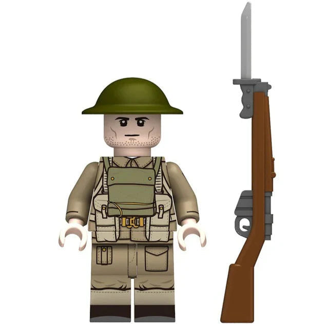 #83 WW2 British Army Infantry Minifigure