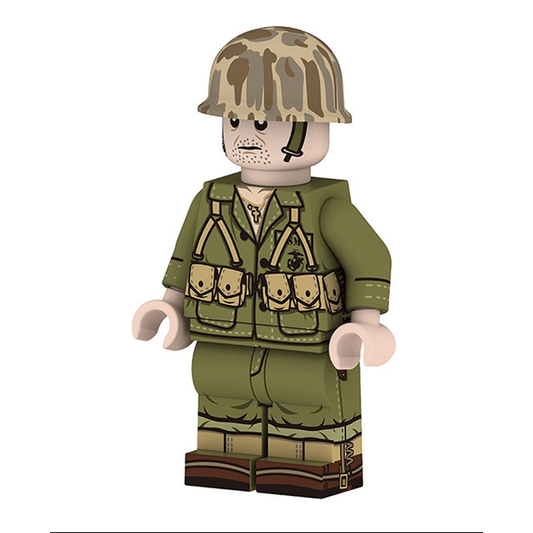 WW2 US Marine Corps Infantry Minifigure – Pacific War Soldier