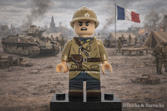 #30 WW2 French Army Officer Minifigure