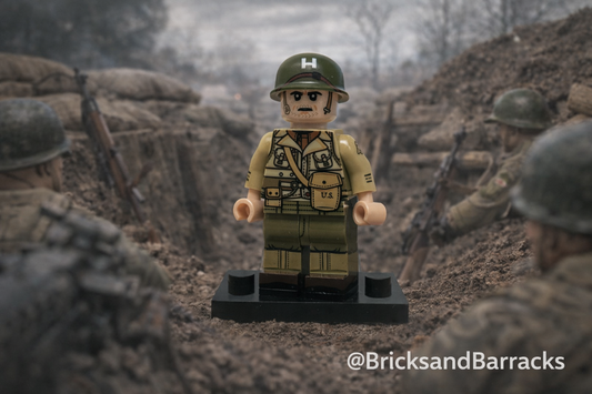 #12 WW2 US Army Lieutenant Minifigure