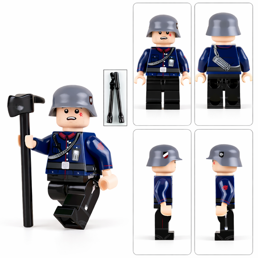 WW2 German Civil Servant Fire Police Minifigure