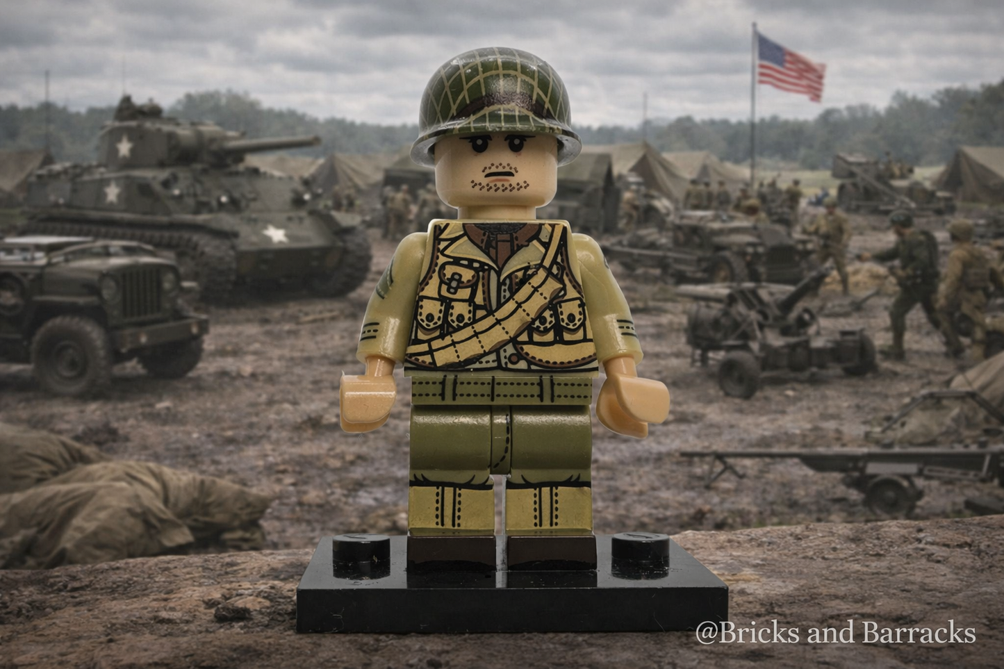 #25 WW2 US Army Infantry Minifigure