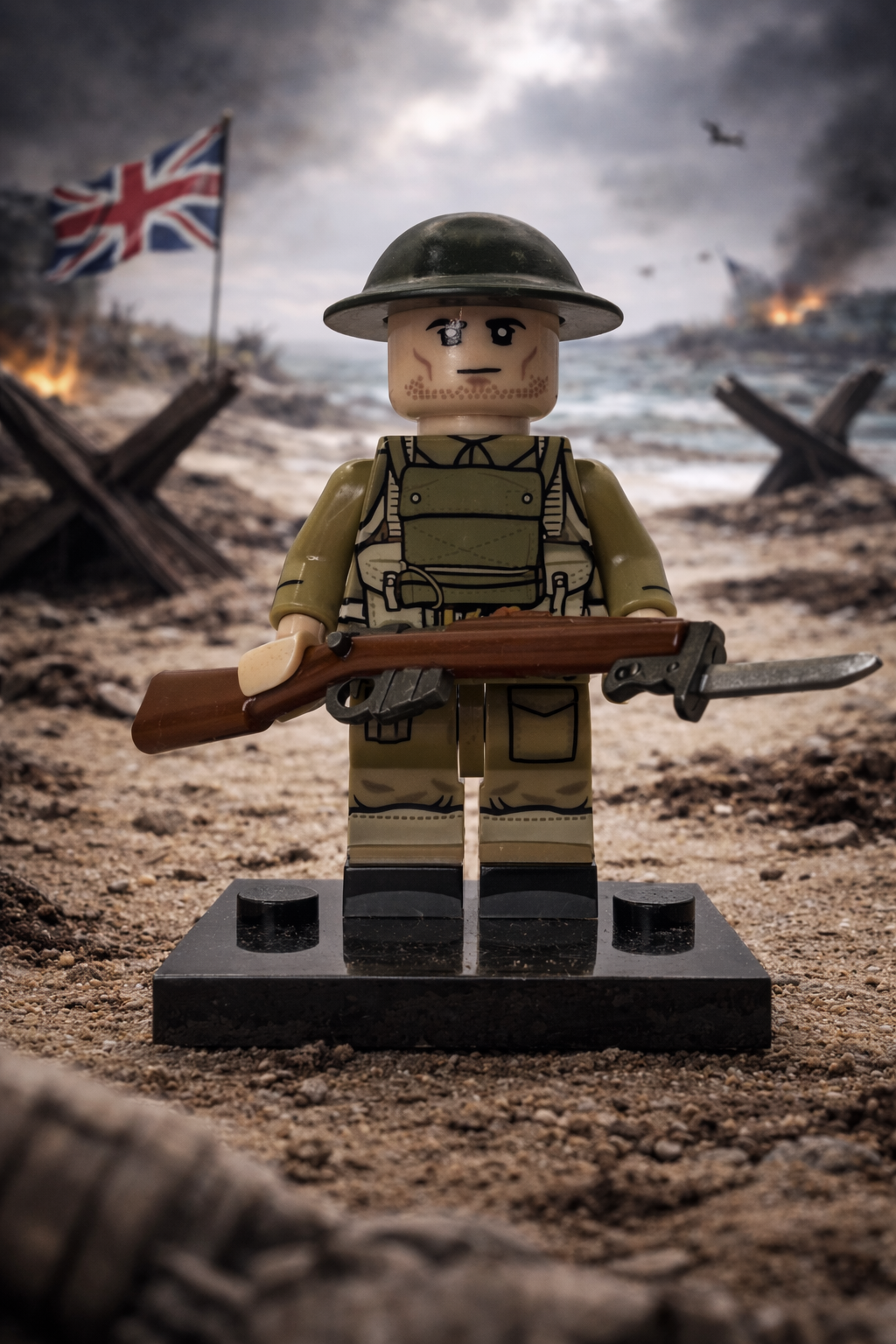 #83 WW2 British Army Infantry Minifigure