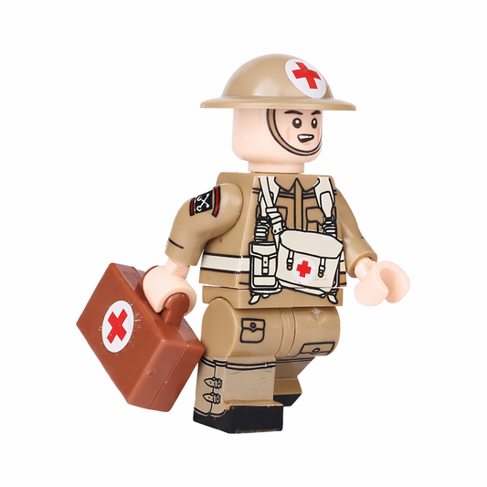 WW2 Tan British Army Medic Minifigure
