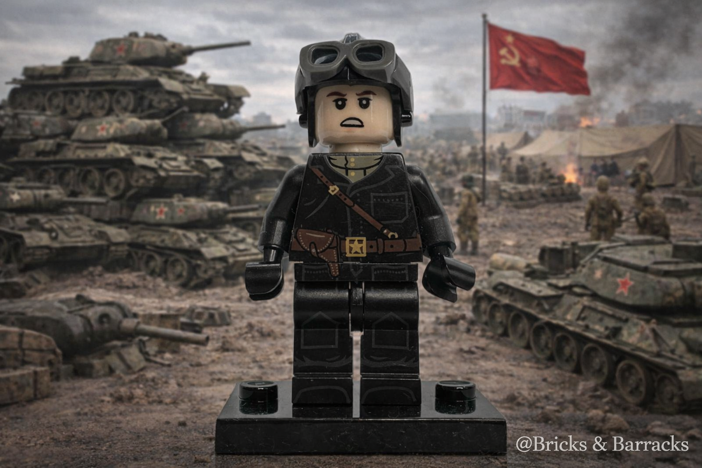 #51 WW2 Soviet Union Tanker Minifigure