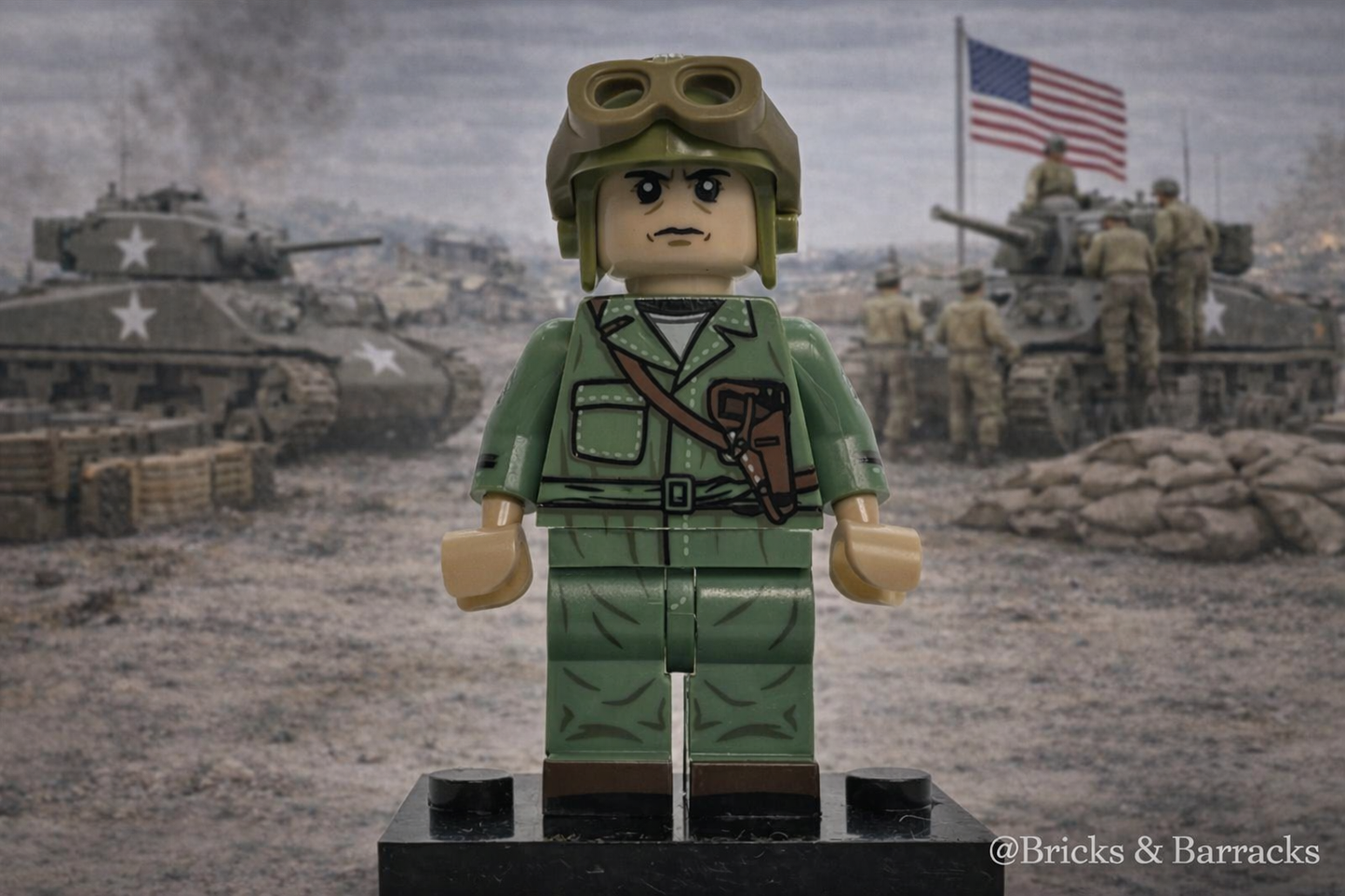 #20 WW2 US Army Tanker/Crewman Minifigure