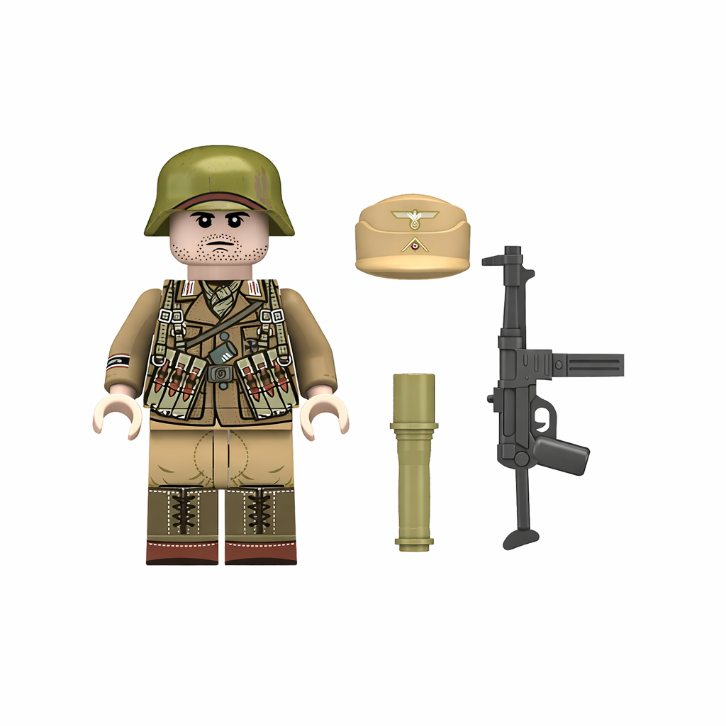 WW2 German North Africa SMG Minifigure