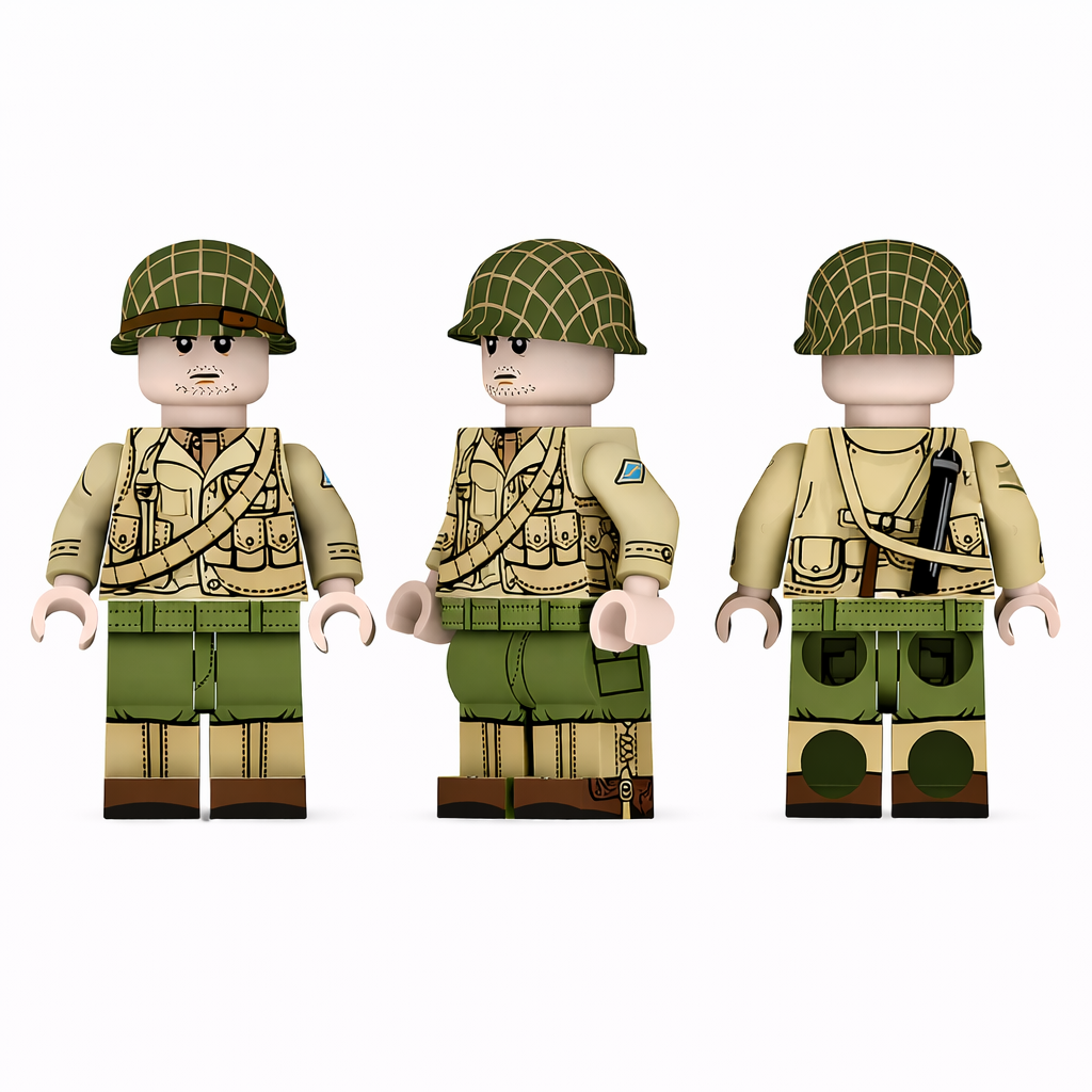 #25 WW2 US Army Infantry Minifigure