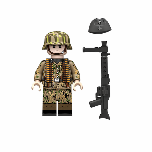 WW2 German Pea Dot Camo Minifigure (MG-34)