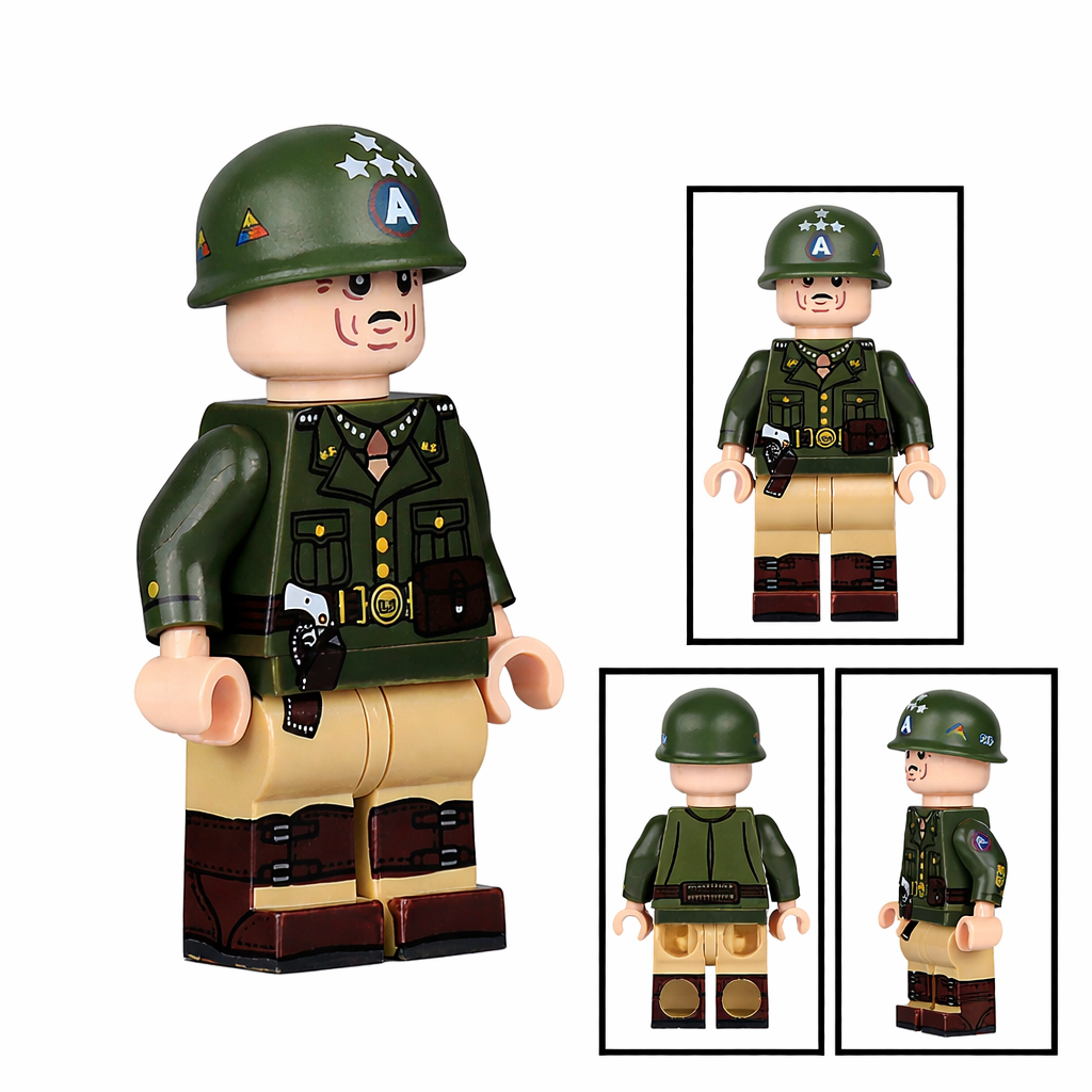 WW2 US Army General Patton Minifigure