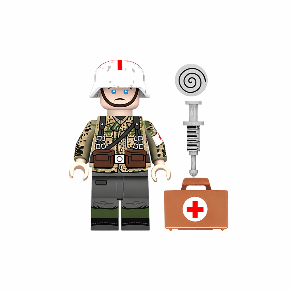 WW2 German Army Medic Minifigure (Sanitäter)