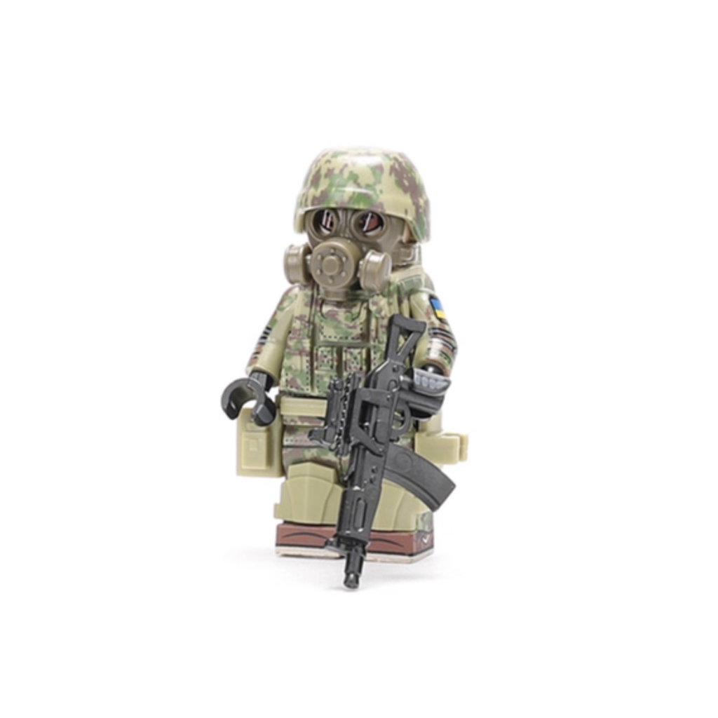 Ukrainian Army Gas Mask Minifigure