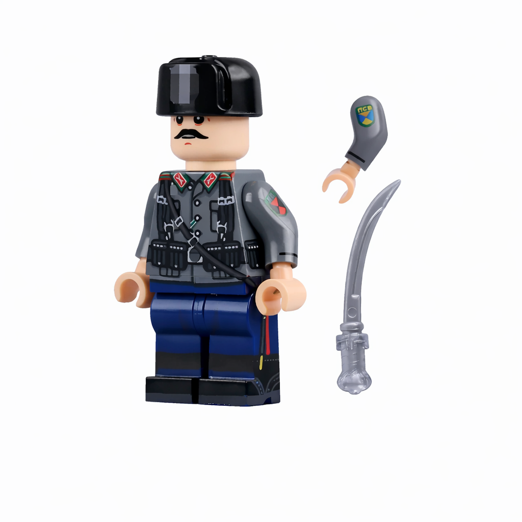 WW2 German Legion Cossack Cavalry Lieutenant Minifigure