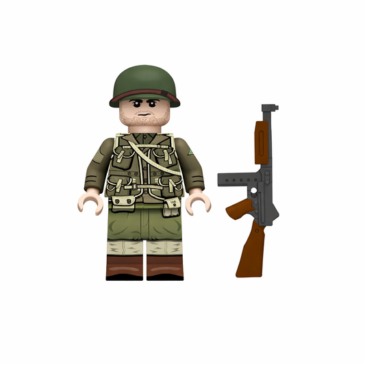 WW2 US Army Ranger Thompson Gun Minifigure