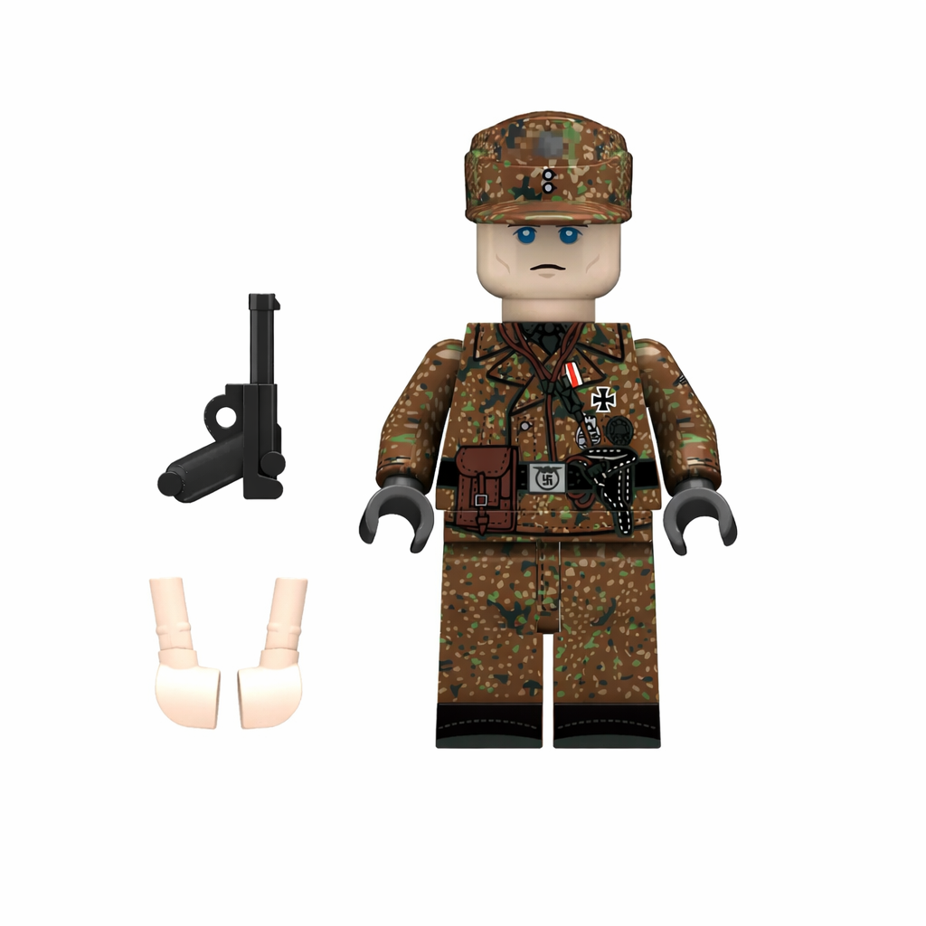 WW2 German Pea Pattern Panzer Minifigure