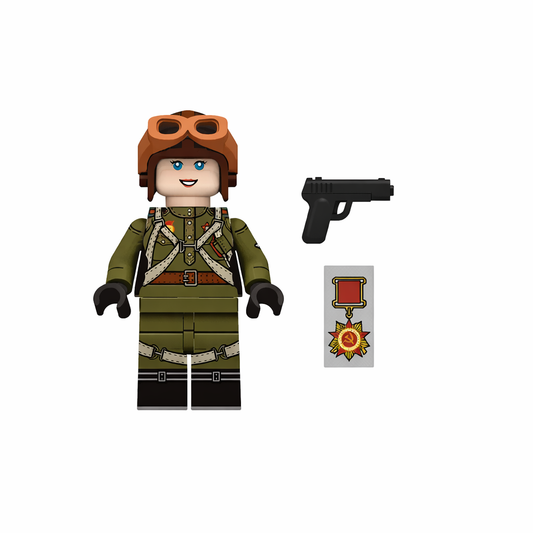 WW2 Soviet Union White Lily of Stalingrad Pilot Minifigure
